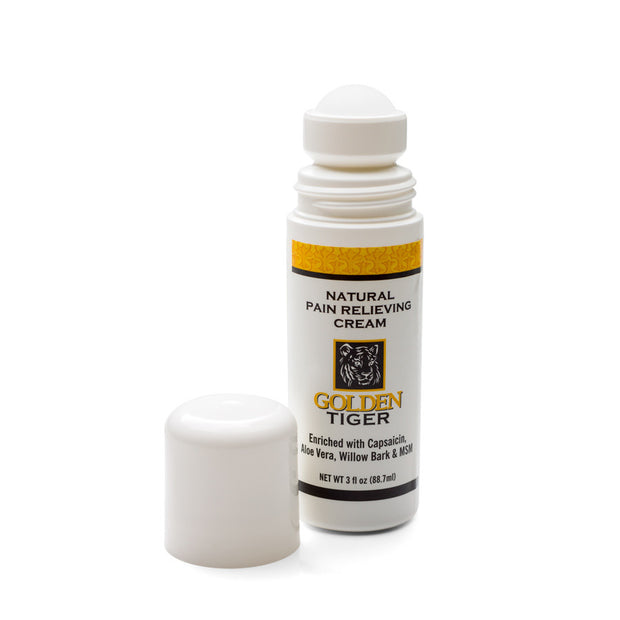 Golden Tiger Natural Pain Relieving Cream - Roll-on 3oz